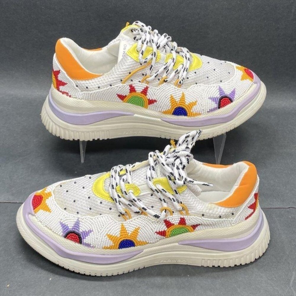 Farm Rio Beaded Sunset Tennis Shoes Size 11 - Picture 5 of 8